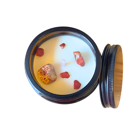 Vela Carnal Crystal Essential Oil Candle - small