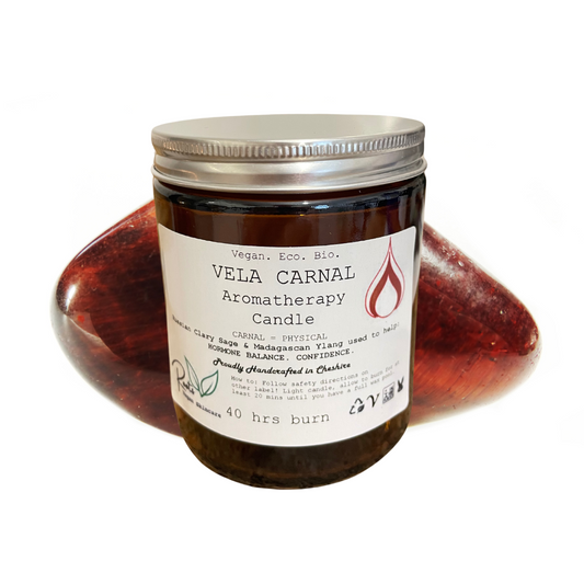 Vela Carnal Crystal Essential Oil Candle