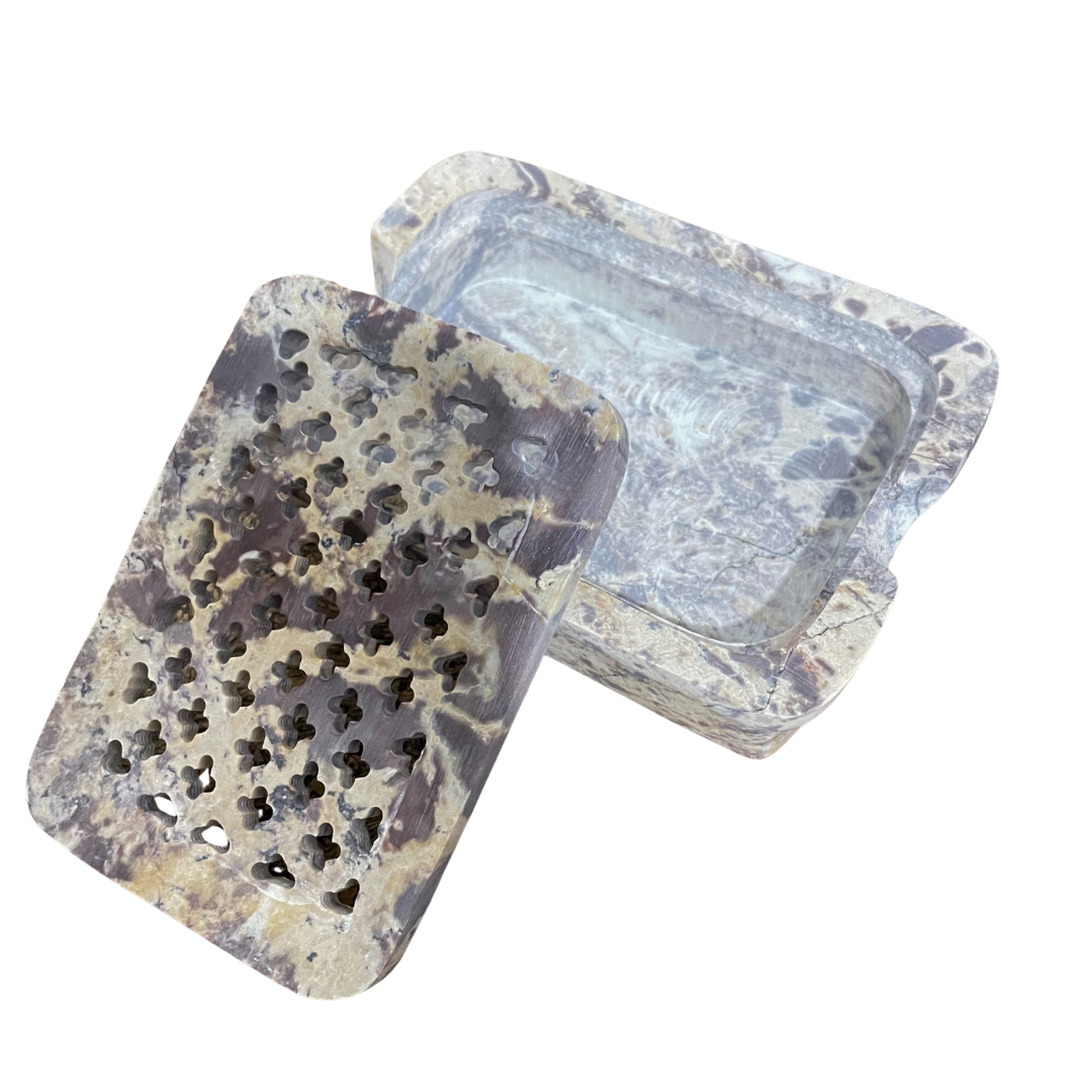 Soapstone Bar Rest - soap dish and drainer