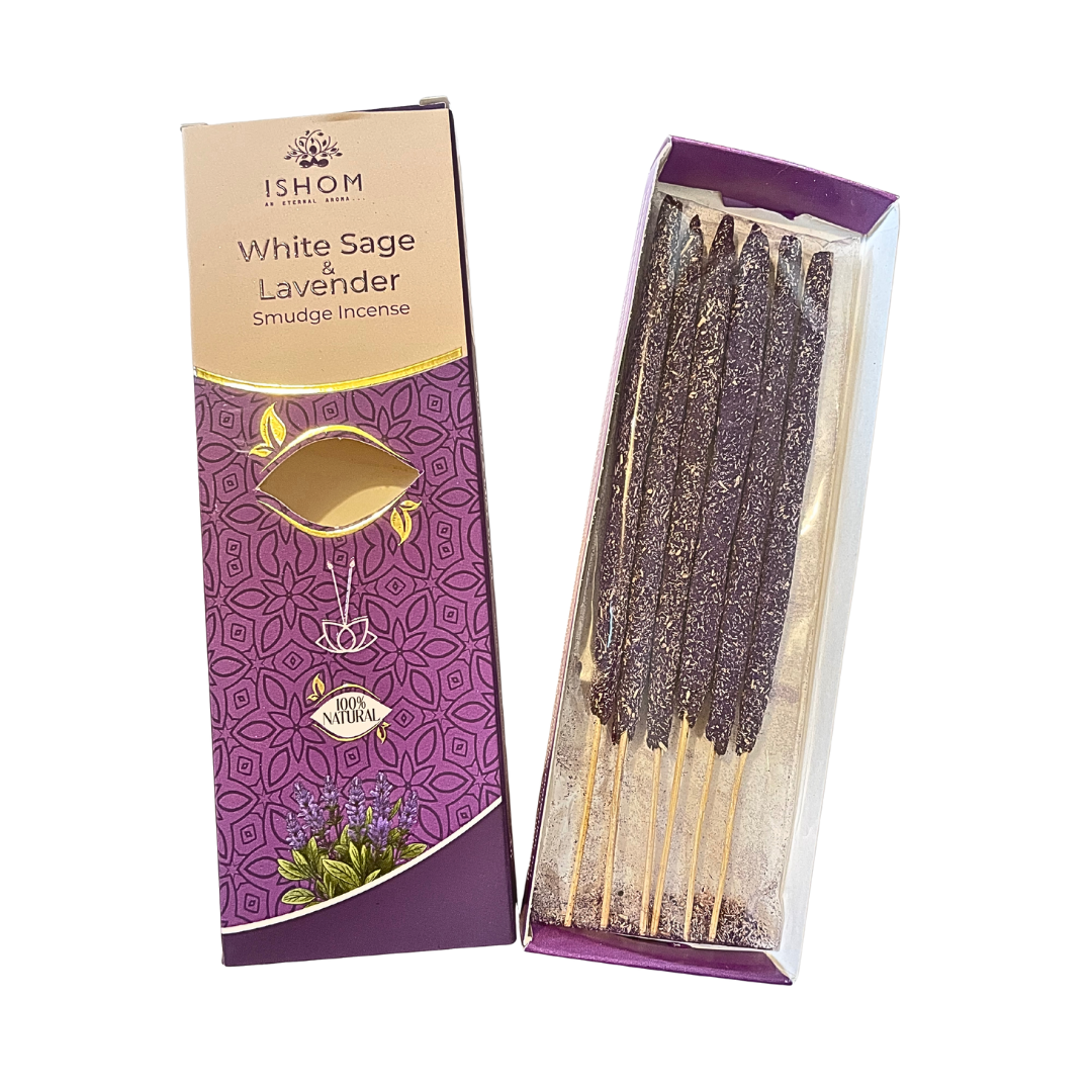 ISHOM LAVENDER & SAGE HYBRID INCENSE STICKS