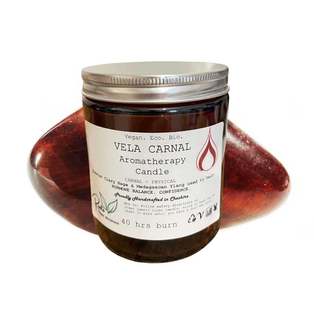 Vela Carnal Crystal Essential Oil Candle