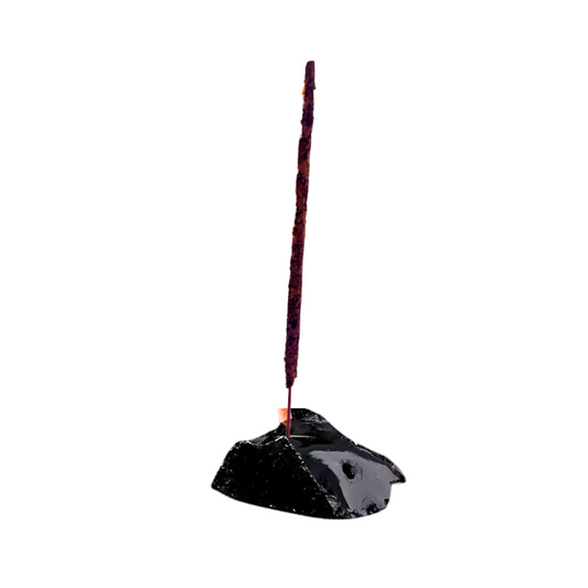 Obsidan Crystal Incense Holder