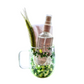 Cristal Glass Flower Mug Verde