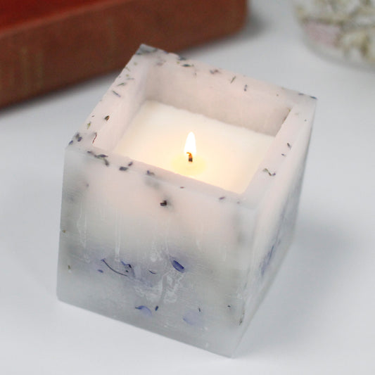 Blossom Essential Oil Candle with Real Flowers